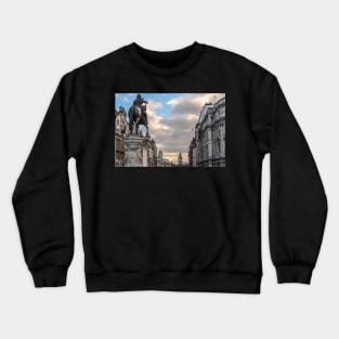 Statue of Charles I and Big Ben Crewneck Sweatshirt